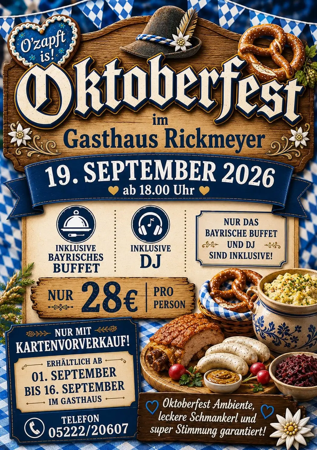 Plakat Oktoberfest